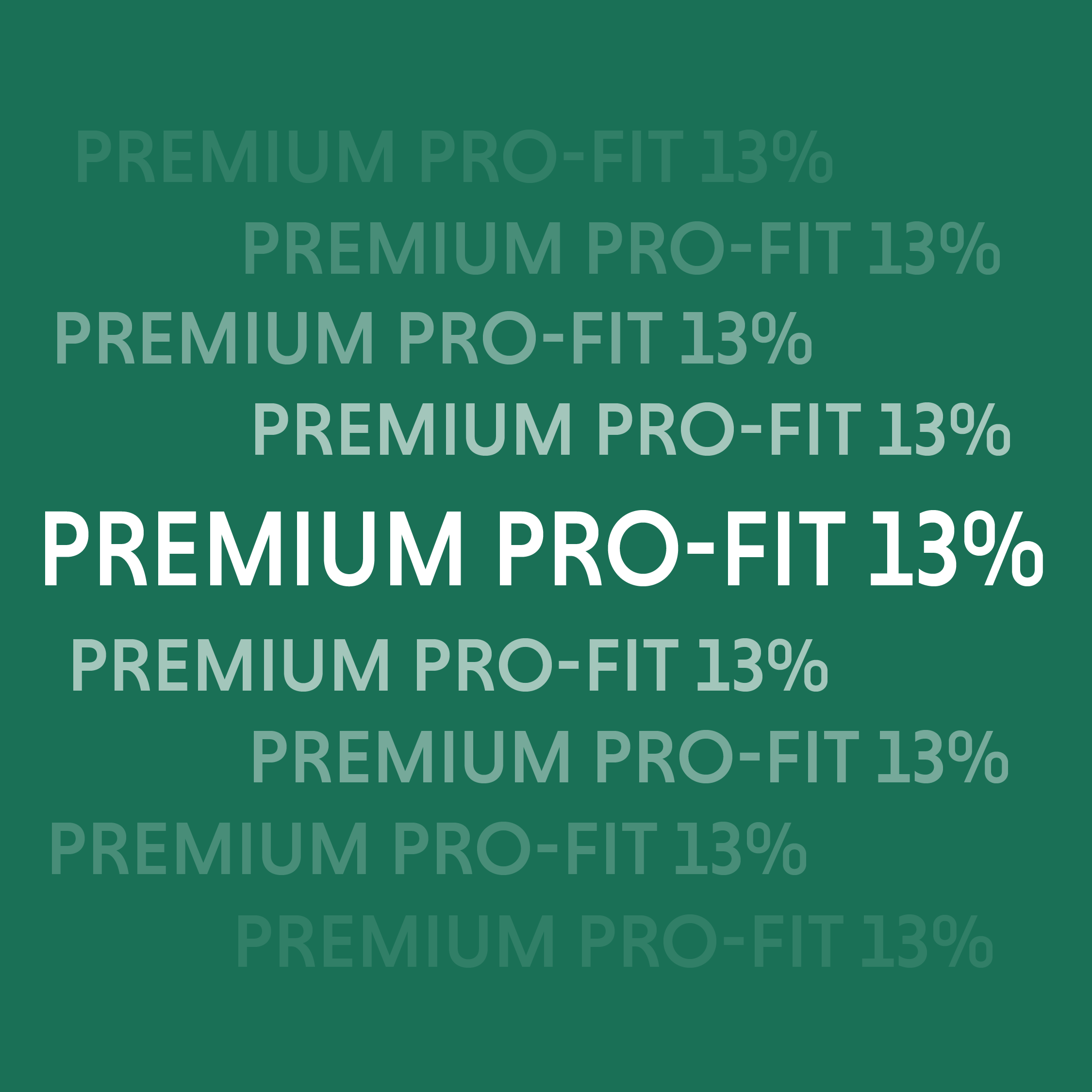Premium Pro-Fit 13%